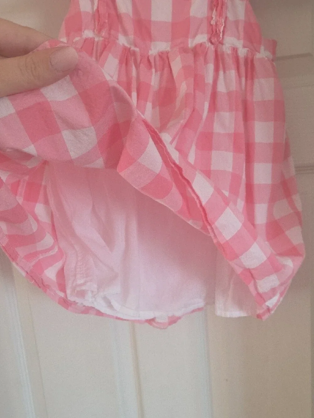 Tommy Bahama Pink and White Gingham Sundress